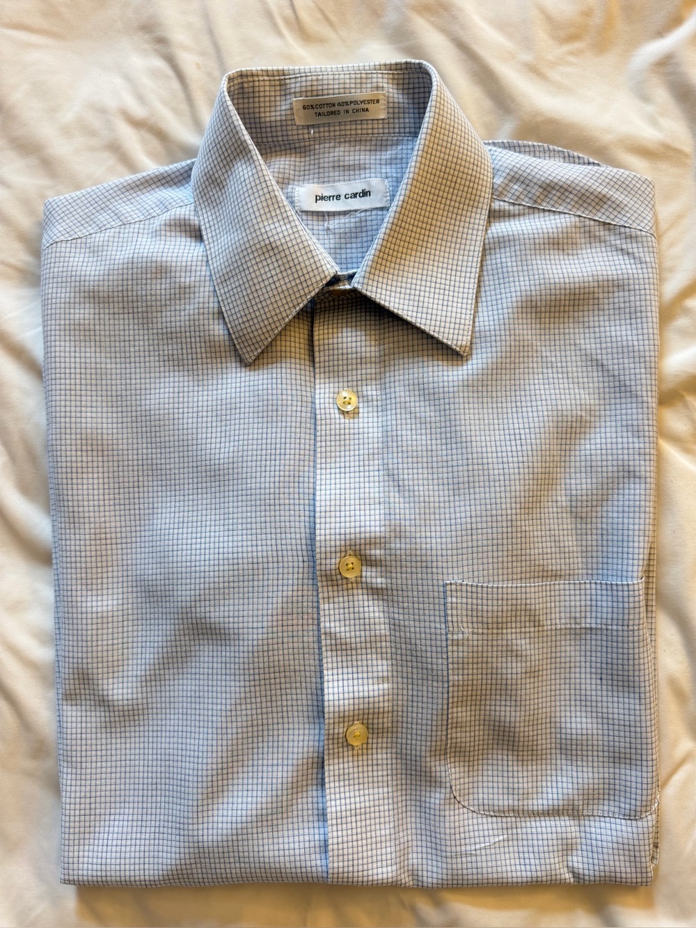 Pierre Cardin Pale Blue Short Sleeve Button-Down Shirt
